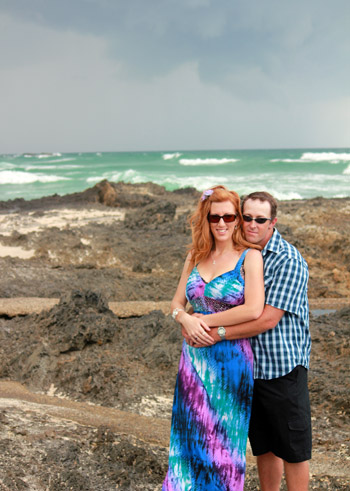 Carina & Michael Renewal of Vows Elephant Rock Currumbin Beach Gold Coast